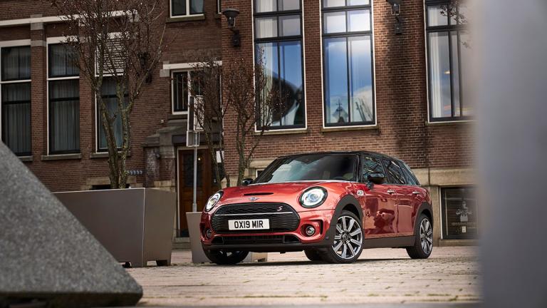 2024 Mini Clubman in red.